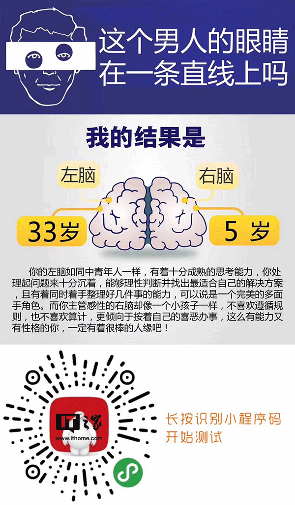 左右脑测试:剧情反转:“左右脑年龄测试”结果并不是随机数