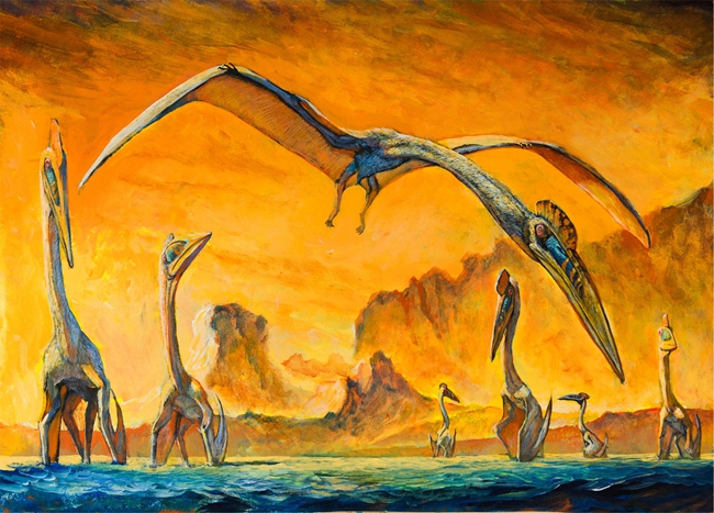 神画完逼真恐龙后,他们开始思考人类的终极困