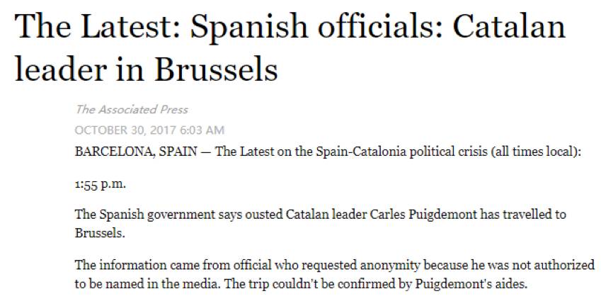 西班牙政府出手，加泰罗尼亚高官……跑了！ - 2