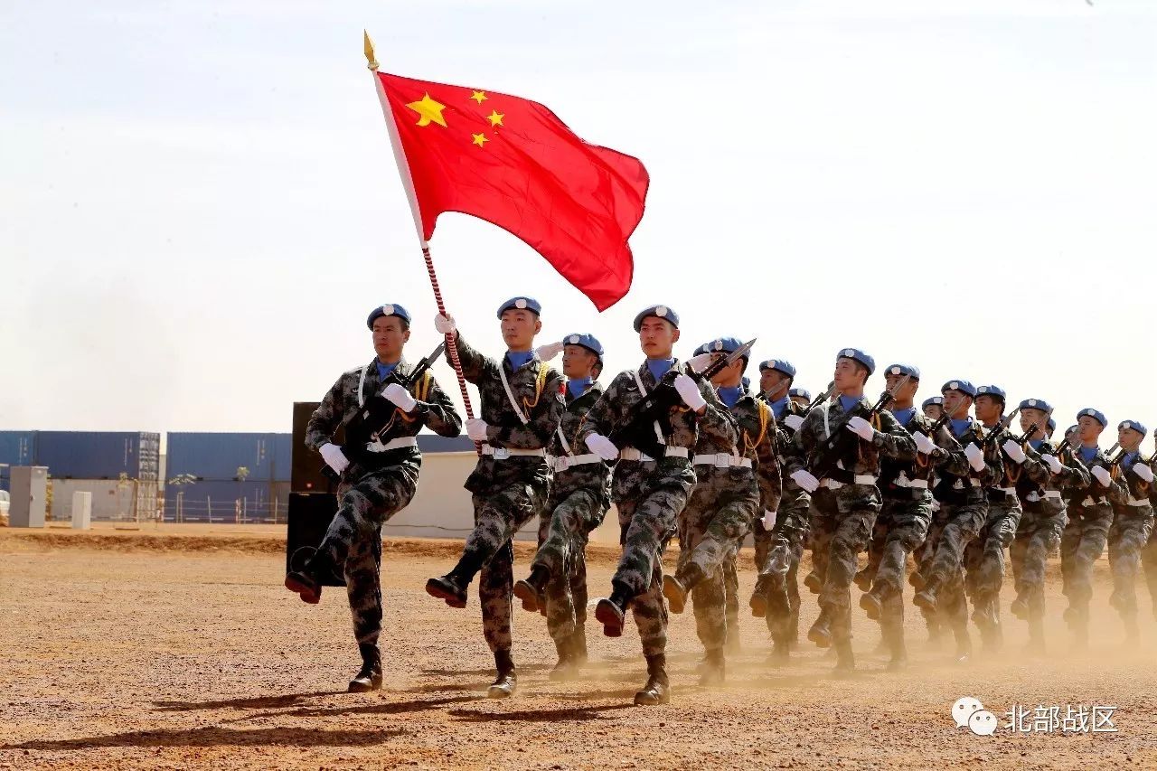 中国“蓝盔仪仗队”首次参加联合国日阅兵活动