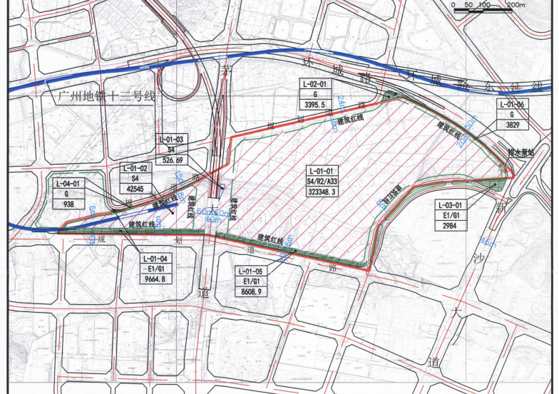 广州增城出让13号线官湖地铁上盖地块