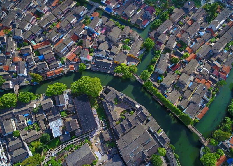 无人机拍上海历史文化风貌区，从这个角度看上海，别有一番风情