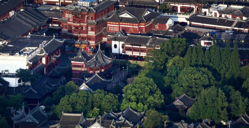 无人机拍上海历史文化风貌区，从这个角度看上海，别有一番风情