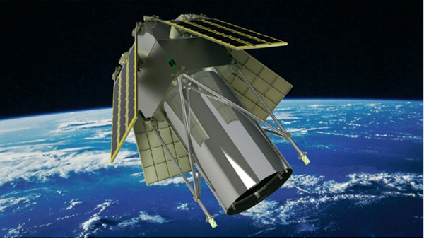 卫星太空运行模拟图