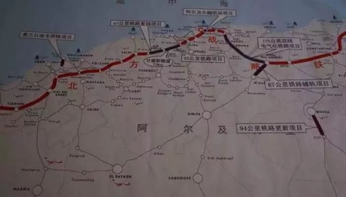 阿尔及利亚北方干线铁路与9个重要海港连接。图片来源：人民日报客户端