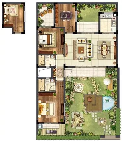 79㎡刷新中式合院的想象!探秘南京边上的湖畔精装别墅