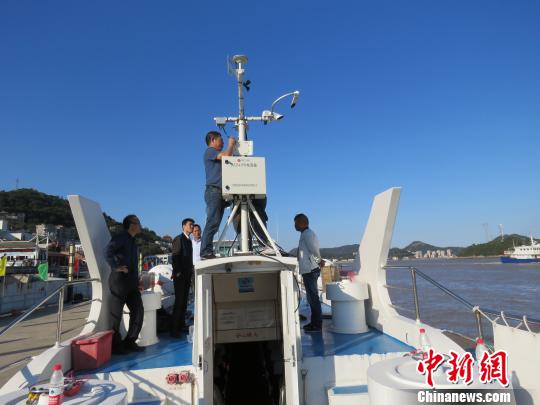 浙江首个水上客渡运船舶移动气象站建成投用(