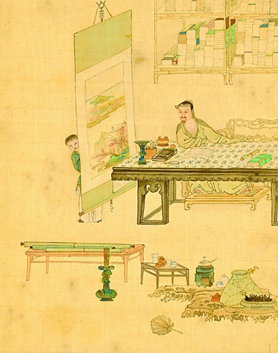 笔砚写成七尺躯|人物画|笔砚|文人