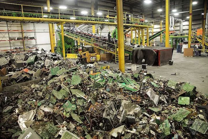  ▲美国电子垃圾回收中心