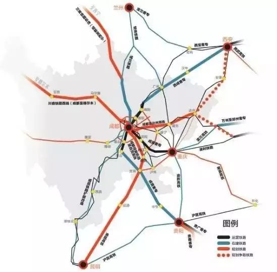 十陵站、成都至三台城际…成都这份铁路规划信
