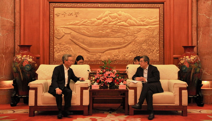 领导会见日东电工(中国)投资有限公司董事长高