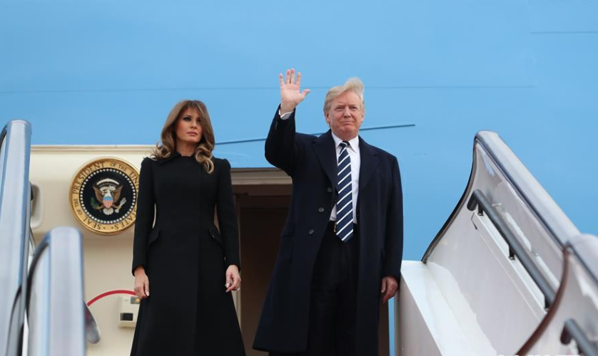 习近平主席举行仪式 欢迎美国总统特朗普访华