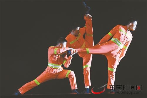 男子三人舞《儿子》获银奖 虎门供图