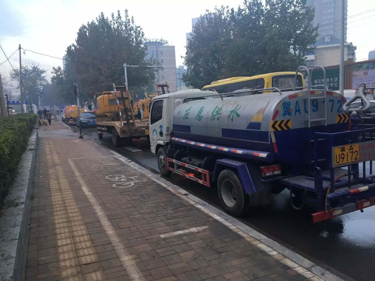 石家庄一供水管道崩裂进展,预计9号恢复供水!