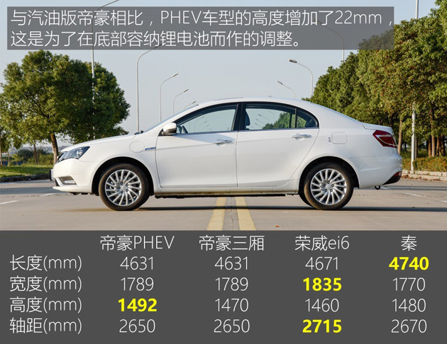 帝豪PHEV正式上市 3款车型/补贴前16.58-18.58万