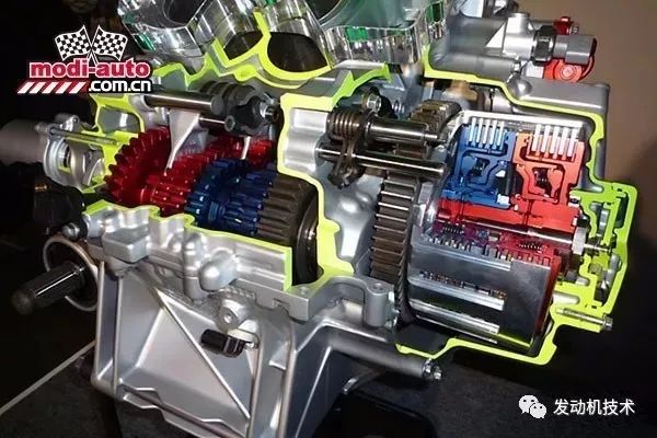 动画演示本田DTC双离合变速器原理,摩托车也