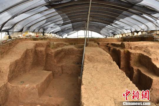 图为门道南口遗存。扬州唐城考古工作队供图