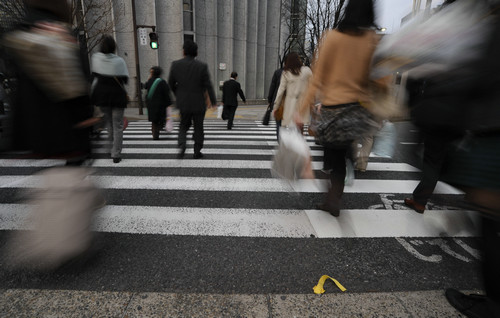 资料图片：日本东京街头。新华社发