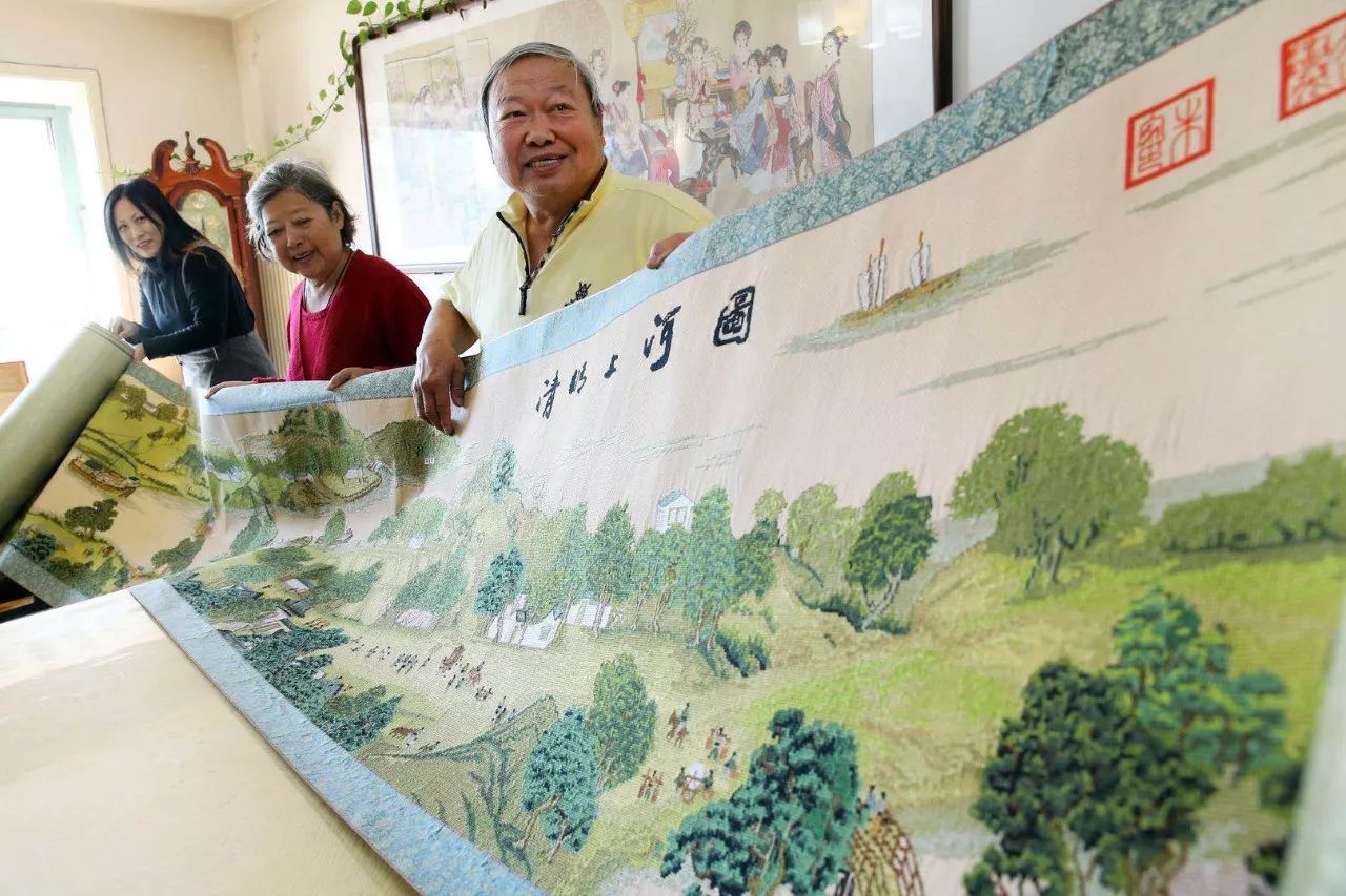 5年完成21米清明上河图十字绣,准备申请吉尼斯世界纪录