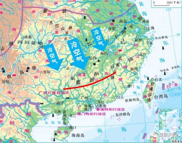 这次是真的,强冷空气前锋已经开始影响深圳!