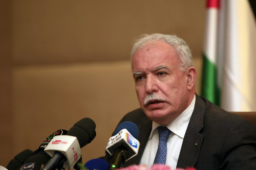 资料图片：巴勒斯坦外交部长马勒基。新华社发