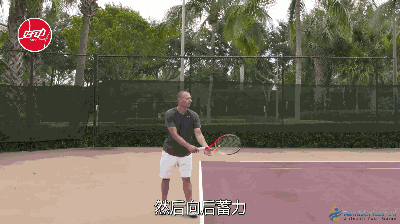 重上旋发球挥拍轨迹,看费德勒迪米是如何画倒
