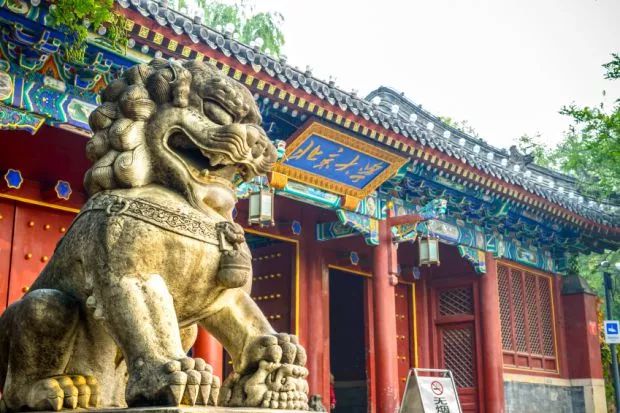 ▲北京大学校门 图片来源:泰晤士高等教育杂志