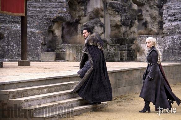 《权力的游戏》第八季新片场照 龙妈临冬城大