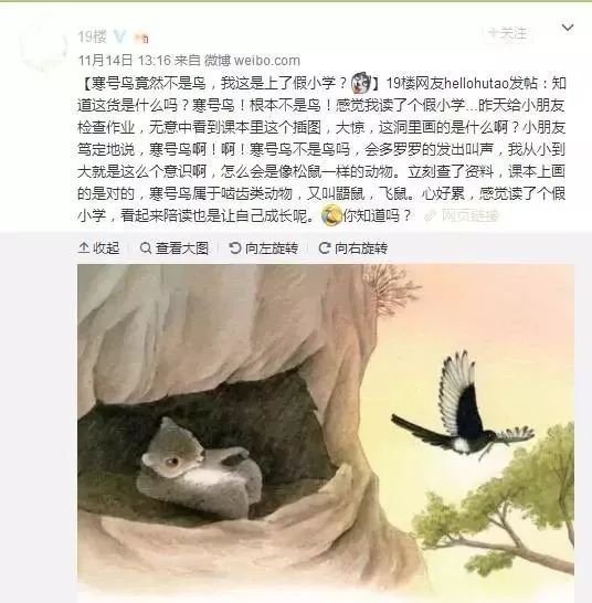 庄河人可能读了个假小学!寒号鸟不是鸟,它有手