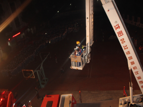 青口消防中队深入辖区淘江中学开展夜间消防疏