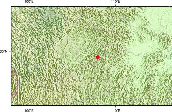 11月23日17时43分重庆武隆县发生5.0级地震|