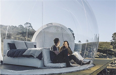 透明气泡帐篷 亲近自然仰望星空|帐篷|气泡|自然_新浪新闻