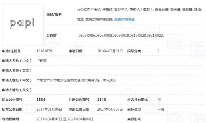 papi酱想把自己的网名注册成商标 结果尴尬了