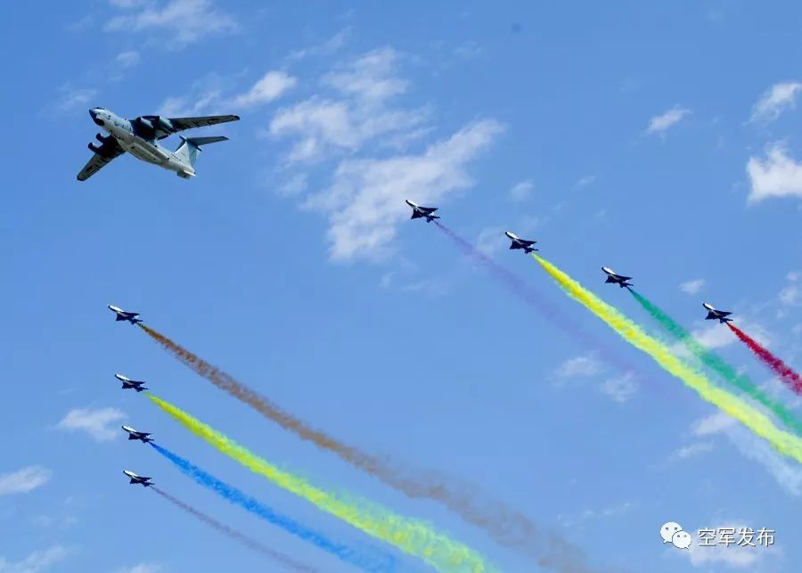 空中大阅兵!人民空军与伟大祖国一道飞翔