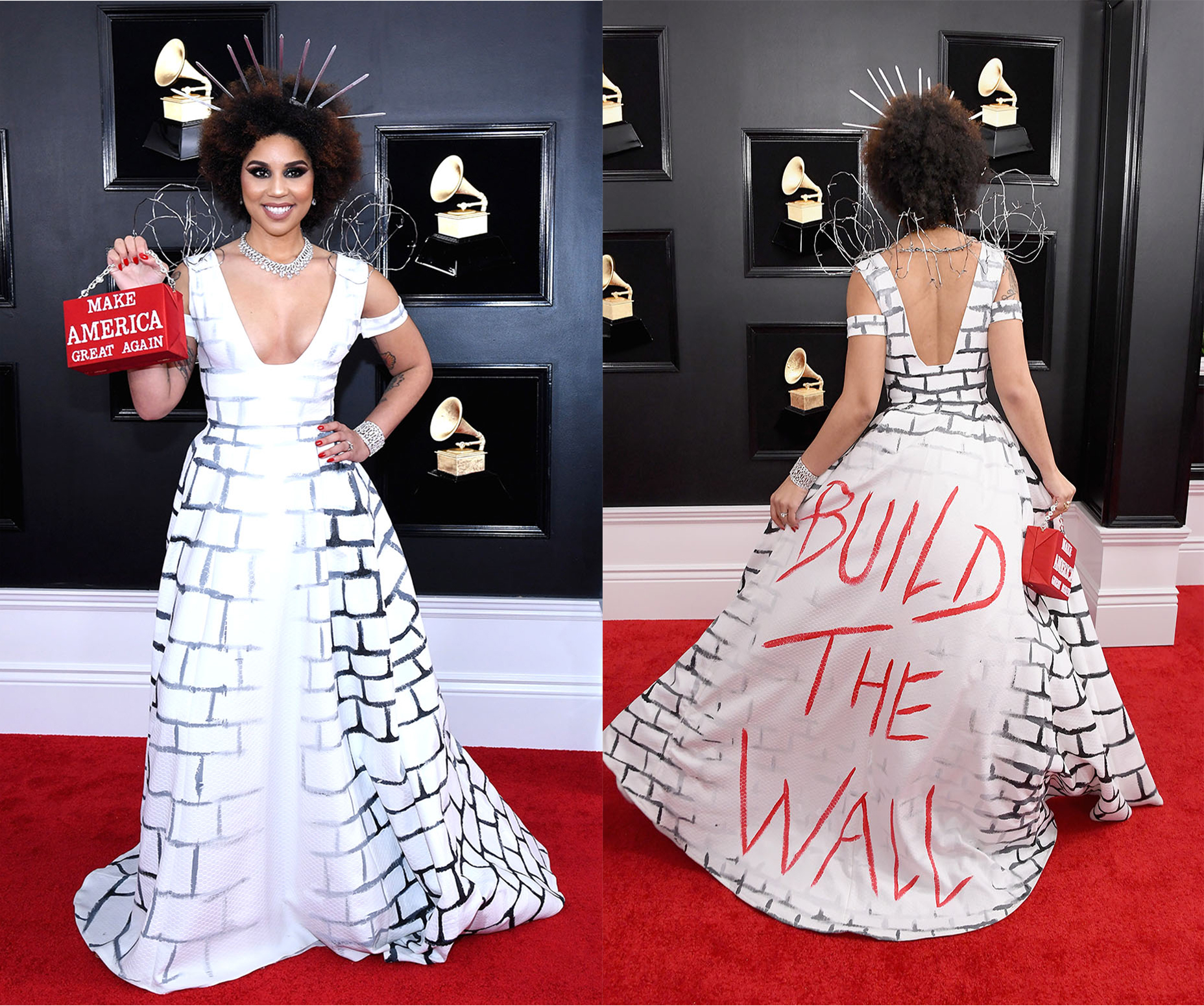 美国歌手乔伊·薇拉(Joy Villa)图自:好莱坞记者报