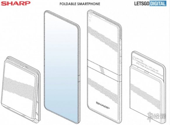 摩托罗拉翻盖手机?夏普可折叠智能手机渲染图曝光!