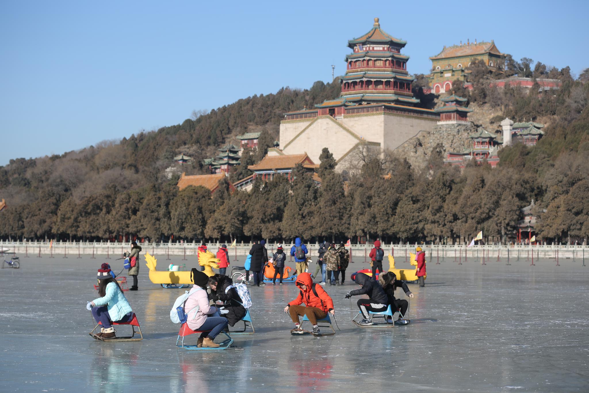 上健身趁着元旦假期,知道君打卡了颐和园,什刹海,北海公园,紫竹院公园