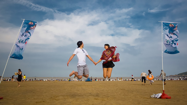 江苏500位舟山有缘人走进朱家尖,感受海上花