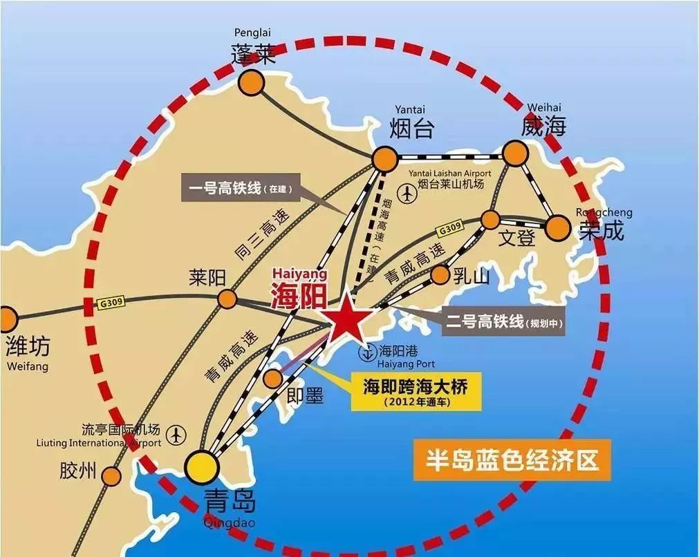2018重点推进莱西至海阳高铁,青岛至海阳轨道交通项目