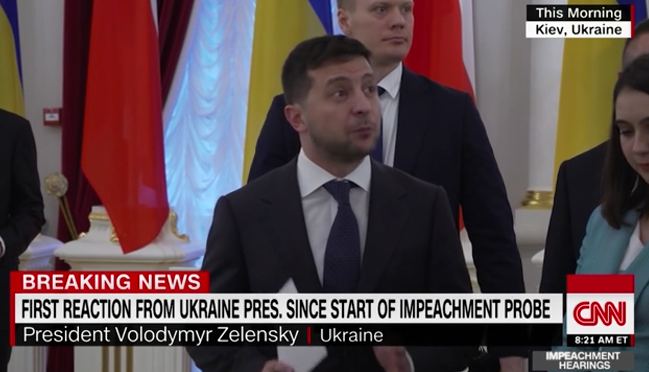 乌克兰总统泽连斯基接受CNN记者提问