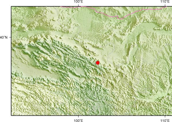 8月26日15时29分甘肃武威市天祝县发生3.4级地震