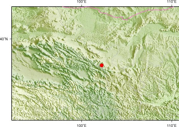 8月26日15时32分甘肃武威市天祝县发生2.5级地震