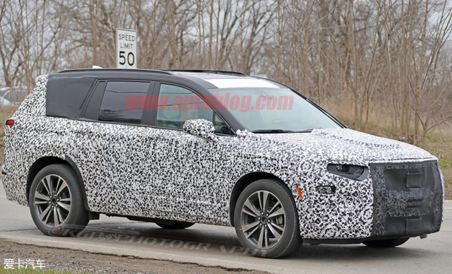 凯迪拉克XT6路试谍照 或今年三季度亮相