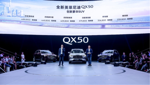 售价33.98万元起 全新英菲尼迪QX50正式上市