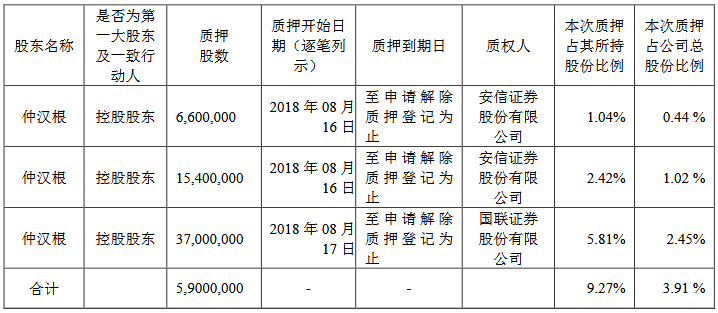 ST辉丰:控股股东部分股票补充质押|控股股东_