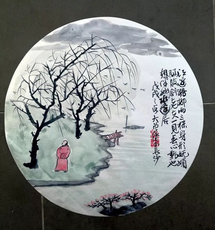 大曾画画:春回大地柳先知,暖风一过扭腰肢,老夫凑近仔细看,点点嫩芽全是诗