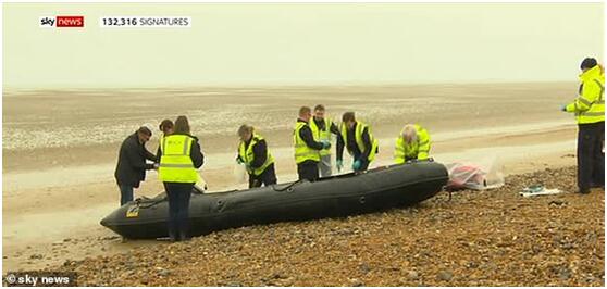 英国肯特郡元旦前夕发现一艘载有数为难民的小艇
