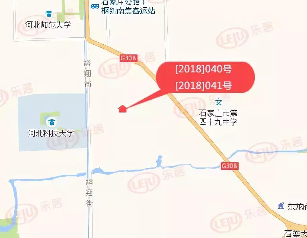 [2018]039号地位于谈固北大街以东,东垣东路以南,金明街以西,绵河道