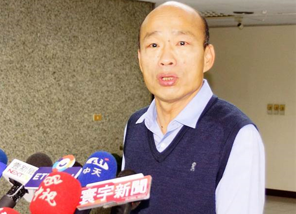 到底选不选2020?韩国瑜4日亲上政论节目说分明。(图片来源:台湾中时电子报)