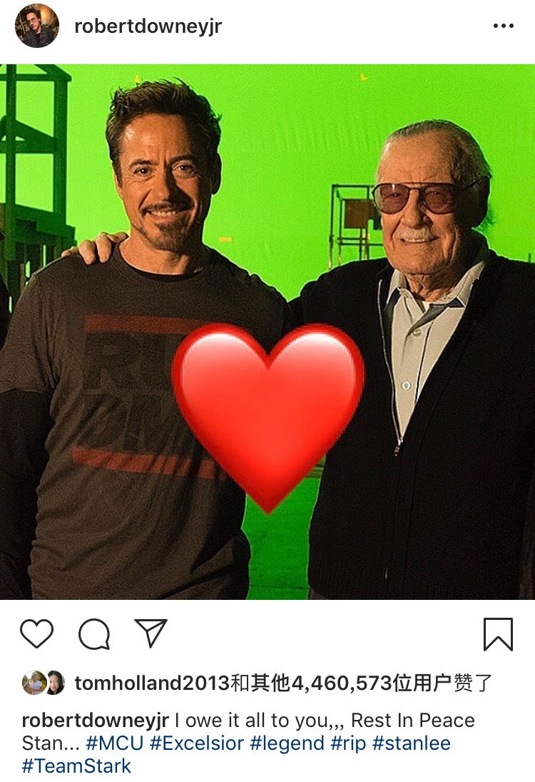 ins爱豆丨漫威英雄齐悼念斯坦·李…Excelsior